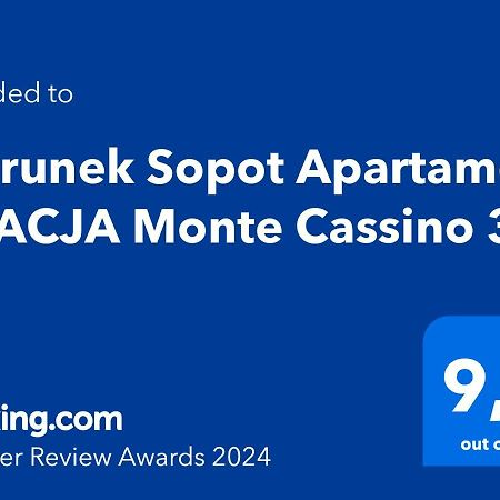 Kierunek Sopot Apartament Gracja Monte Cassino 36 外观 照片